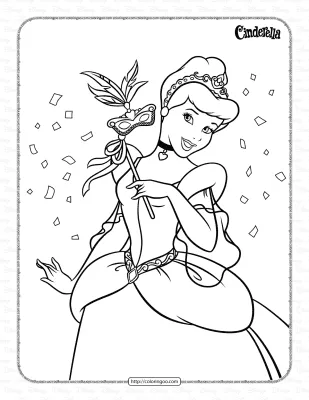 Printable Cinderella Coloring Pages