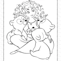 printable disney brave coloring pages