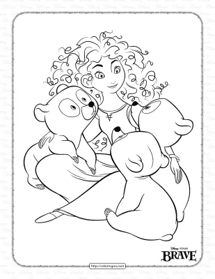 Printable Disney Brave Coloring Pages