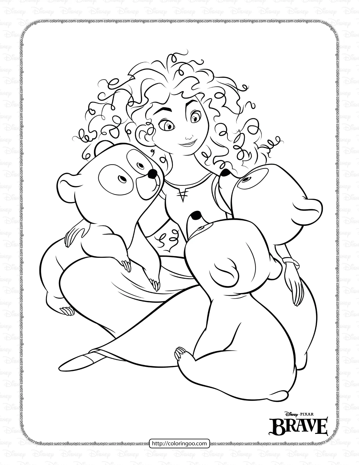 Printable Disney Brave Coloring Pages 2 printable disney brave coloring pages