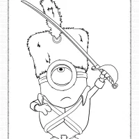 printable minions stuart coloring pages