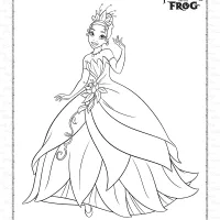 Printable Princess Tiana Coloring Pages 20 printable princess tiana coloring pages