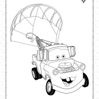 printable tow mater truck coloring pages