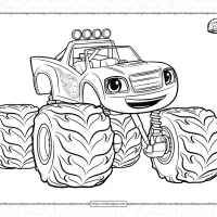 racer blaze coloring pages for kids