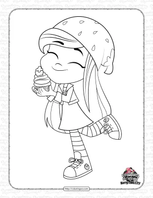 Strawberry Shortcake New Coloring Pages