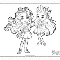 sunny day rox and blair coloring pages