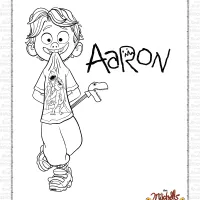 The Mitchells vs The Machines Aaron Coloring Page 7 the mitchells vs the machines aaron coloring page