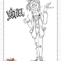 The Mitchells vs The Machines Katie Coloring Pages 8 the mitchells vs the machines katie coloring pages