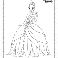 the princess and the frog coloring pages