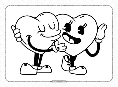 Valentines Day Pdf Coloring Pages