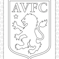 Aston Villa Football Club Logo Coloring Page 21 aston villa football club logo coloring page