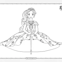 beautiful elena of avalor coloring pages