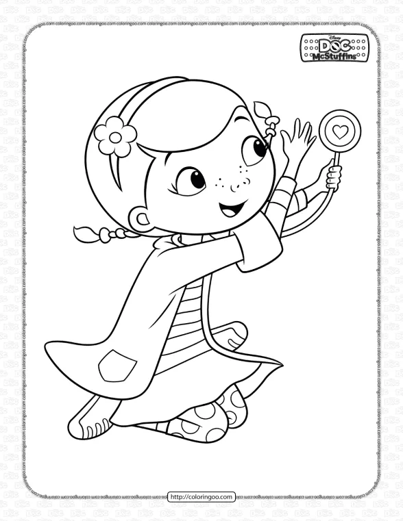 Cute Dottie McStuffins Coloring Pages 1 cute dottie mcstuffins coloring pages