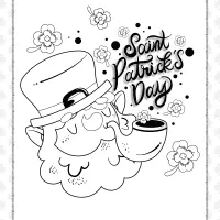 cute saint patricks day pdf coloring page