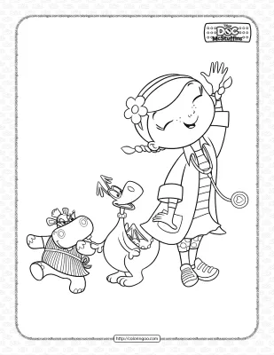 Doc McStuffins Coloring Sheet