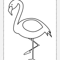 Easy Flamingo Pdf Coloring Sheet 86 easy flamingo pdf coloring sheet