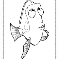 Finding Dory Coloring Pages for Kids