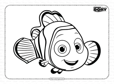 Finding Dory Coloring Sheet