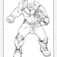 free printable marvel thanos coloring pages