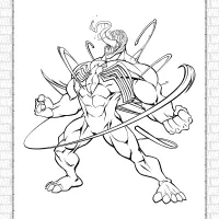 free printable marvel venom coloring pages