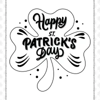 happy st patricks day coloring sheet