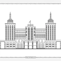 High School Building Coloring Page 24 high school building coloring page