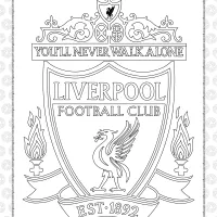Liverpool Football Team Logo Coloring Page 22 liverpool football team logo coloring page
