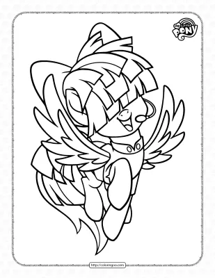 MLP Songbird Serenade Pdf Coloring Pages