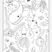 Ocean Doodle Pdf Coloring Page 13 ocean doodle pdf coloring page