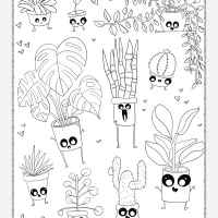 Plants Doodle Pdf Coloring Page 18 plants doodle pdf coloring page