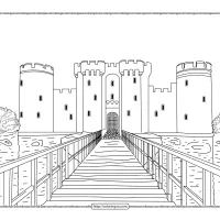 Printable Bodiam Castle Pdf Coloring Page 22 printable bodiam castle pdf coloring page