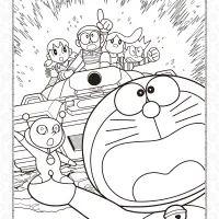 Printable Doraemon Coloring Pages 3 printable doraemon coloring pages