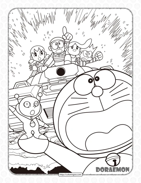 printable doraemon coloring pages