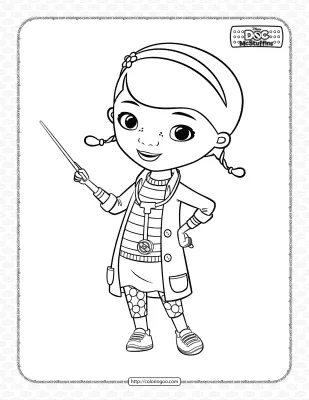 Printable Dottie McStuffins Coloring Pages