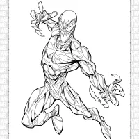 printable marvel carnage pdf coloring sheet