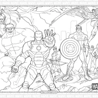 printable marvel heroes pdf coloring page