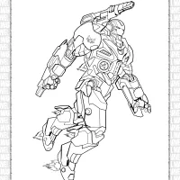 printable marvel war machine coloring pages