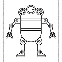 Printable Strange Robot Coloring Sheet 18 printable strange robot coloring sheet
