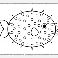 puffer fish pdf coloring sheet