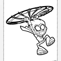teen titans go robin pdf coloring pages