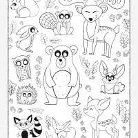 Woodland Doodle Pdf Coloring Page 10 woodland doodle pdf coloring page