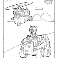 Skye and Chase Coloring Pages 63 Skye and Chase coloring pages