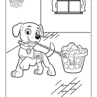 Assistant Puppy Helps with the Wash Coloring Page 83 assistant puppy helps with the wash coloring page