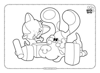 Blue and Periwinkle Pdf Coloring Pages