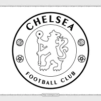 Chelsea Football Club Logo Coloring Page 12 chelsea football club logo coloring page