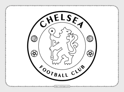 Chelsea Football Club Logo Coloring Page