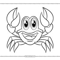 Crab Coloring Pages for Children 13 crab coloring pages for children