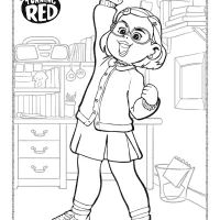 Disney Turning Red Coloring Pages 4 disney turning red coloring pages