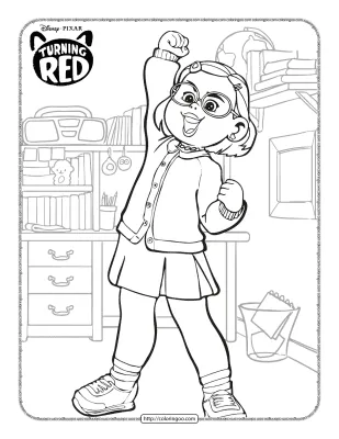 Disney Turning Red Coloring Pages