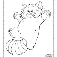Disney Turning Red Coloring Sheet 6 disney turning red coloring sheet